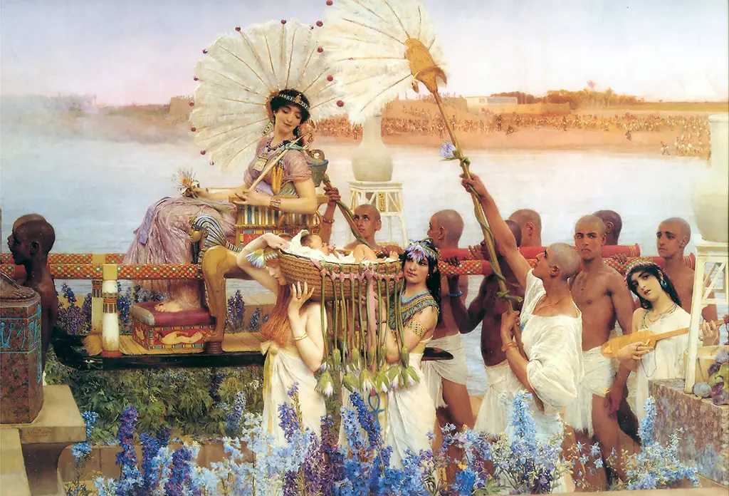 The Finding of Moses in Detail Lawrence Alma Tadema